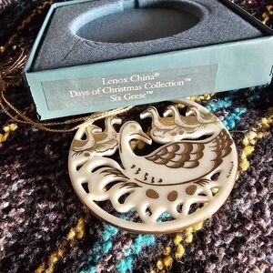 Lenox Six Geese Ornament